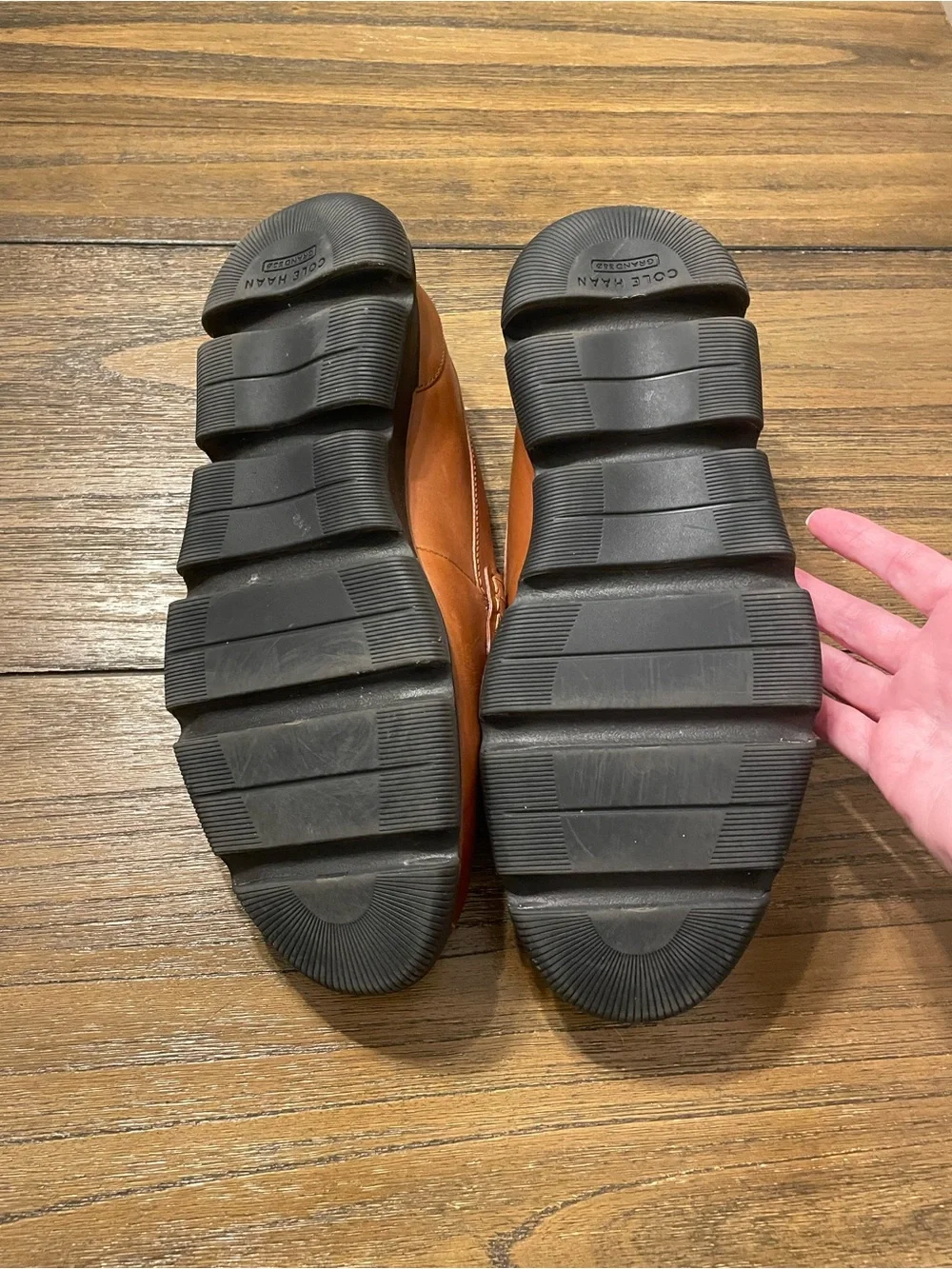 Cole Haan Men's Brown Leather Penny Loafers